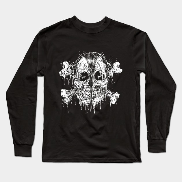 SKULL OF MISFITS Long Sleeve T-Shirt by deadmanstudioart@gmail.com